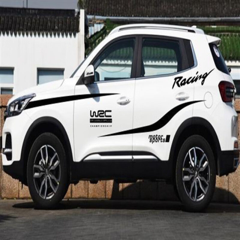 18款奇瑞瑞虎5x车身贴瑞虎5汽车拉花彩条腰线装饰贴个性贴纸 a款:贝卡