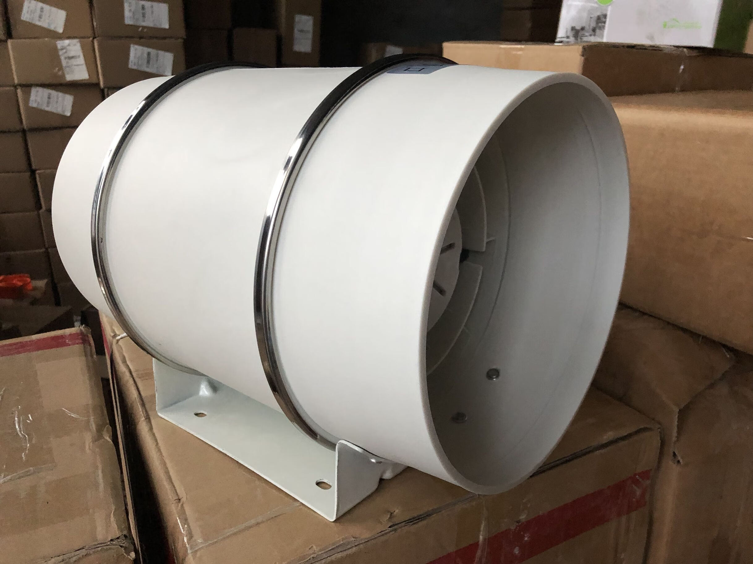 12寸斜流增压管道风机强力 厨房油烟抽风机卫生间换气扇排气扇