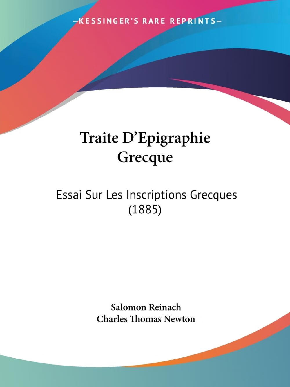 【预售 按需印刷】traite d epigraphie grecque