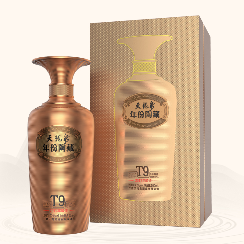 天龍泉天龙泉42度年份陶藏t9   礼盒装500ml*1 42度 500ml 1盒
