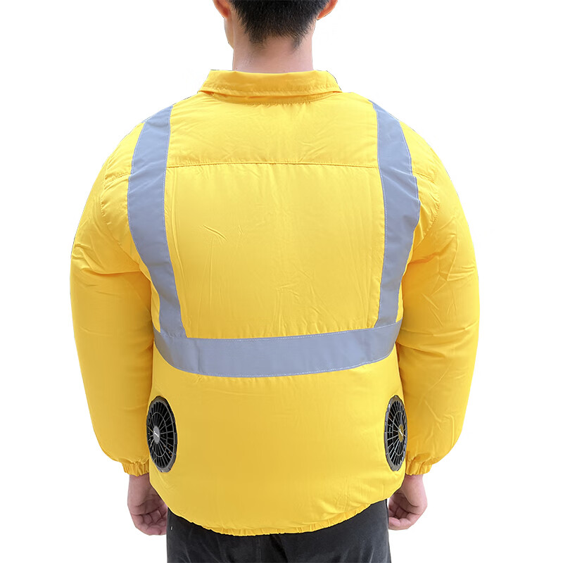 奥若文空调衣服男制冷高温作业夏季空调衣服工作服带反光条的风扇衣服
