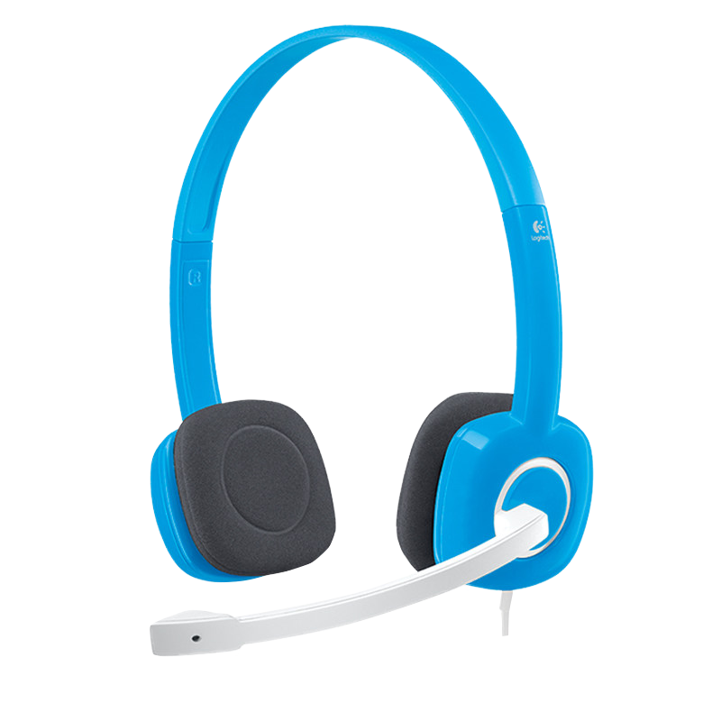 logitech 罗技 H150 压耳式头戴式有线耳机 白色 3.5mm