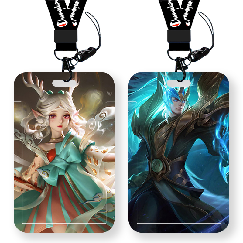 王者周边学生卡套饭卡铠青龙志校园卡校牌公交卡挂脖带挂绳硬壳荣耀