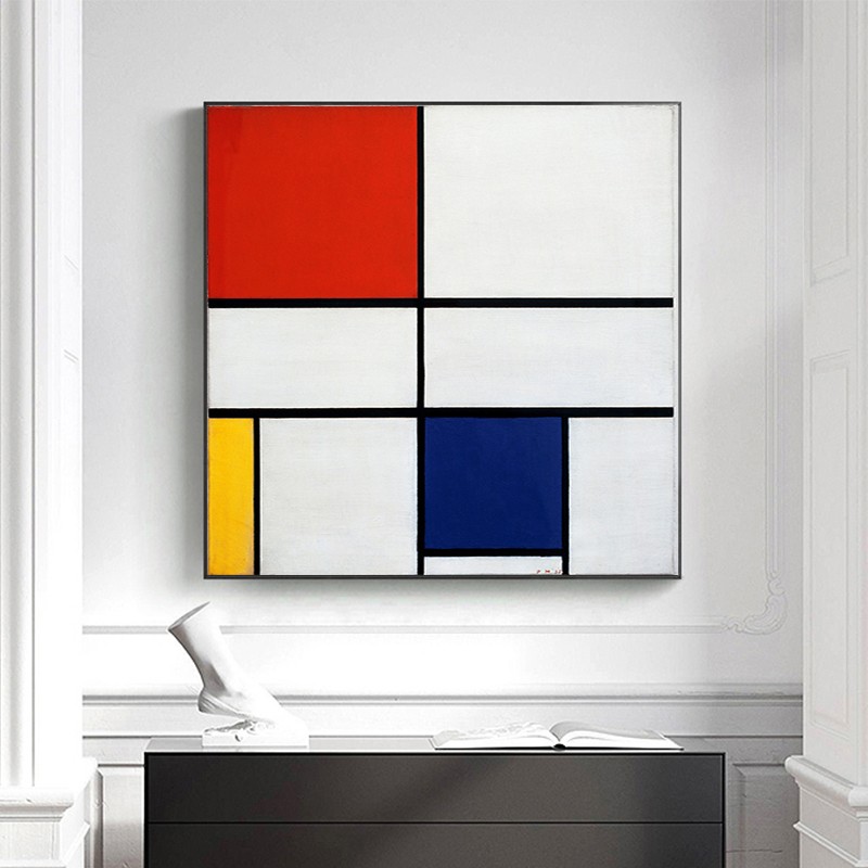 油画玄关装饰画轻奢几何走廊格子抽象艺术挂画卧室餐厅墙画背景墙客厅