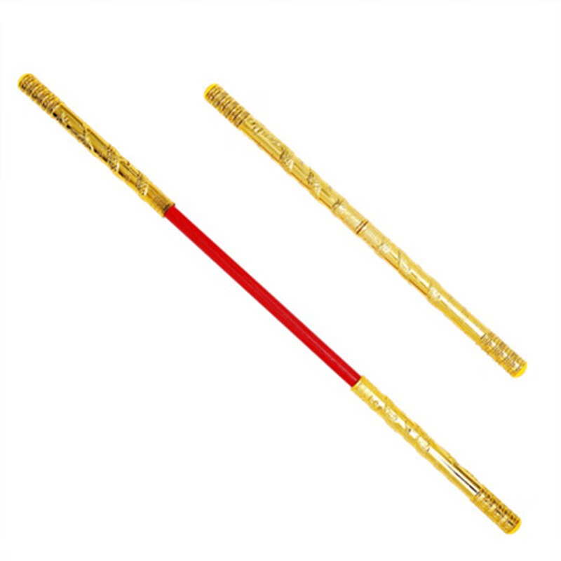 可伸缩金箍棒孙悟空金属发光齐天大圣紧箍咒玩具 伸缩金箍棒红色一个