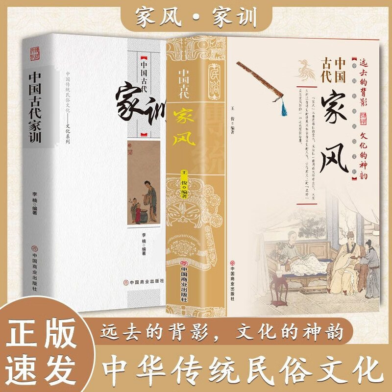 中国古代家风家训中国传统民俗文化 彩图版 王俊编著读透古代传统民族文化 古代名人名家教育子女 培养优良家风家教全2册JST 家风+家训 txt格式下载