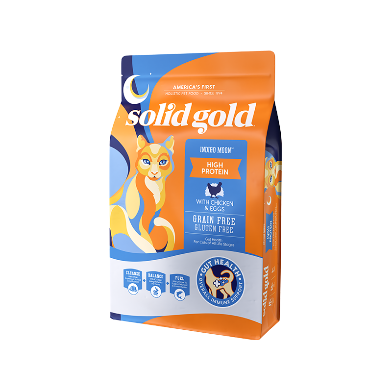 素力高（Solid Gold）1.36kg高蛋白系列猫粮经典鸡肉味 金素猫粮幼猫成猫全价猫粮金装天然无谷鸡肉配方