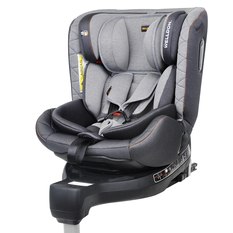 惠尔顿（Welldon）汽车儿童安全座椅ISOFIX接口0-4-9-12岁婴儿宝宝360度旋转-星愿 高配版-骑士黑