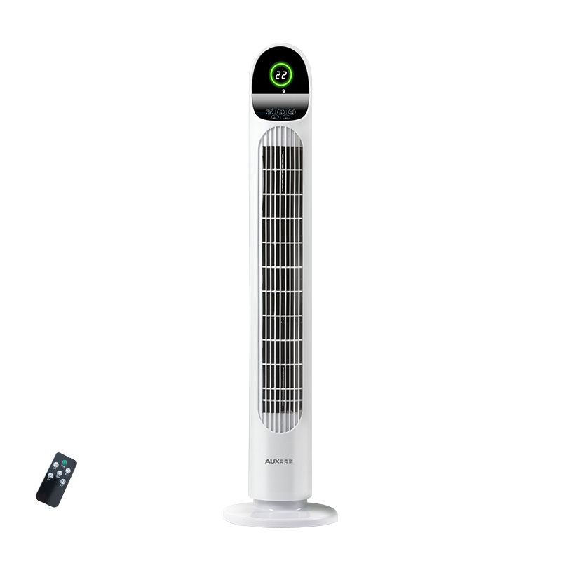 奥克斯(AUX)塔扇电风扇无叶风扇智能落地扇机械遥控轻音立式家用空气办公室卧室风扇空气循环风扇 遥控定时-智能款