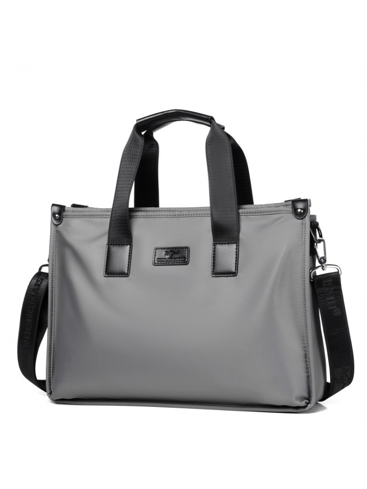 酷奇袋鼠【高端品牌】袋鼠旗舰男士斜挎包2023新款c 灰色