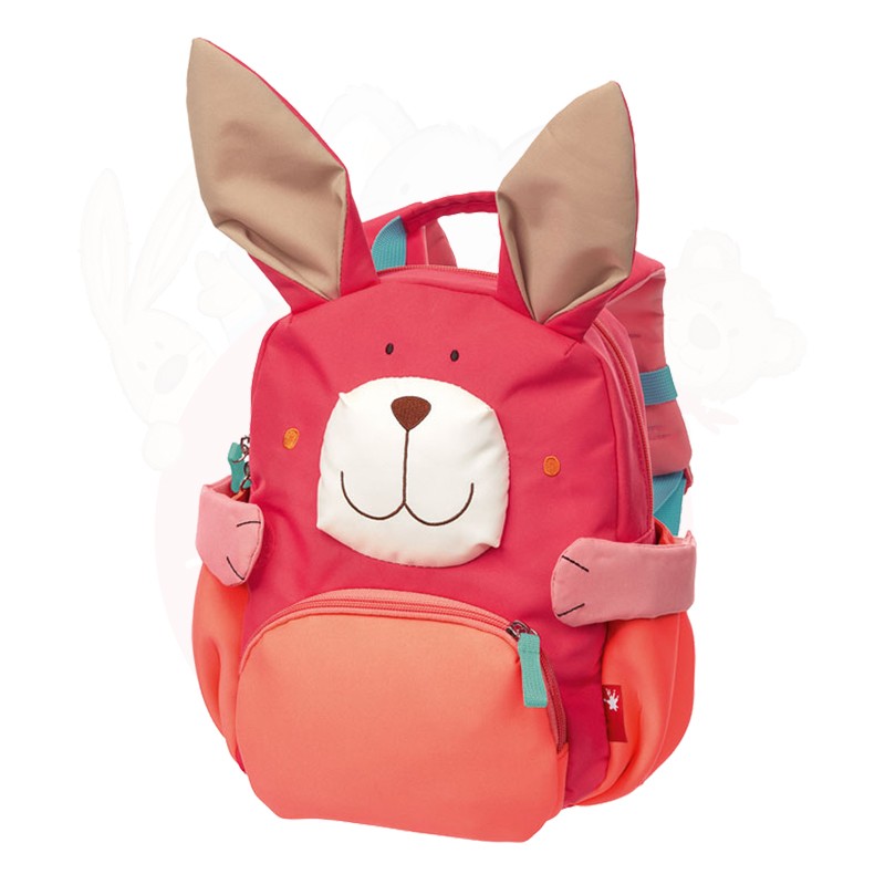 sigikid德国幼儿园上学生小书包时尚立体小动物包可爱超轻便儿童小背包 兔子立体双肩包 mini