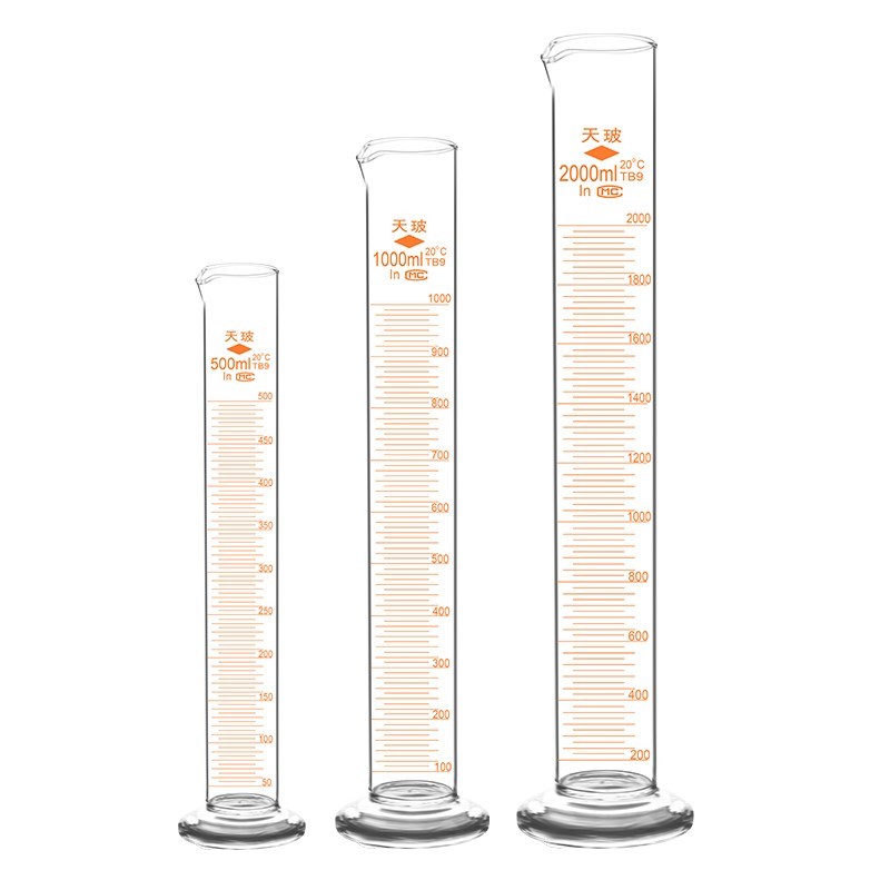 天玻 量筒 刻度量筒 玻璃量筒 20ml