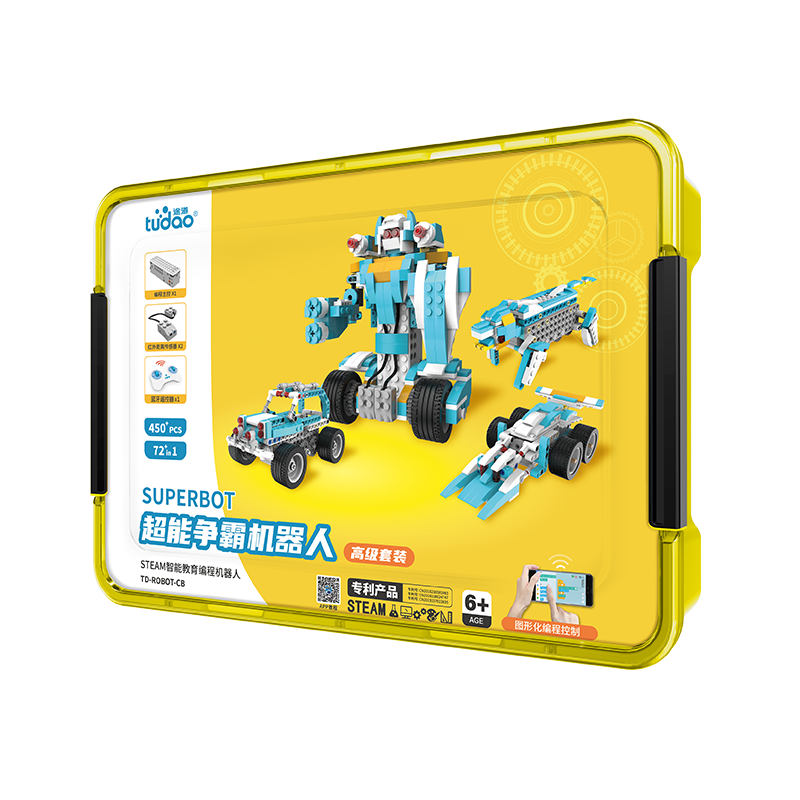 途道（tudao）超能争霸版编程机器人电动积木STEAM玩具遥控车男孩生日礼物