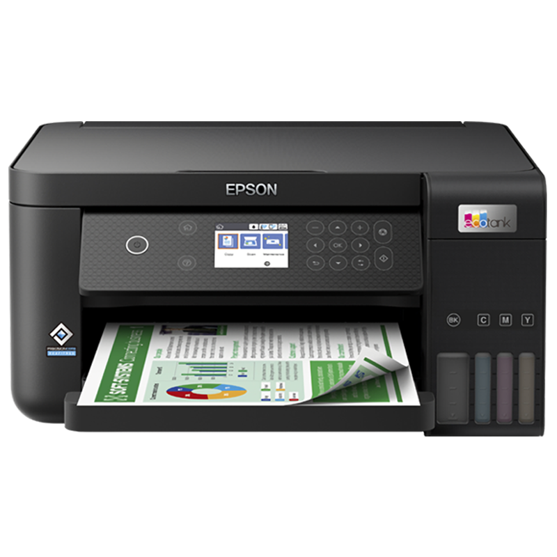 爱普生（EPSON） 彩色有线无线办公家用打印机墨仓式连供喷墨一体机带纸盒 L6278（双面打印/连续复印扫描/250页纸盒） 官方标配+一套原装墨水（共2套）