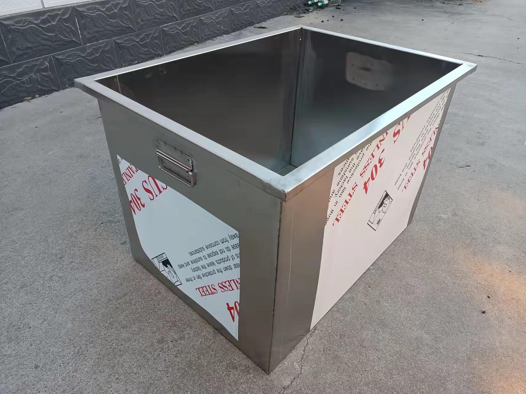 定制304不锈钢储水箱水槽方形商用清洗工具箱水桶落地式储物浸泡 50*40*40160斤201使用感如何?