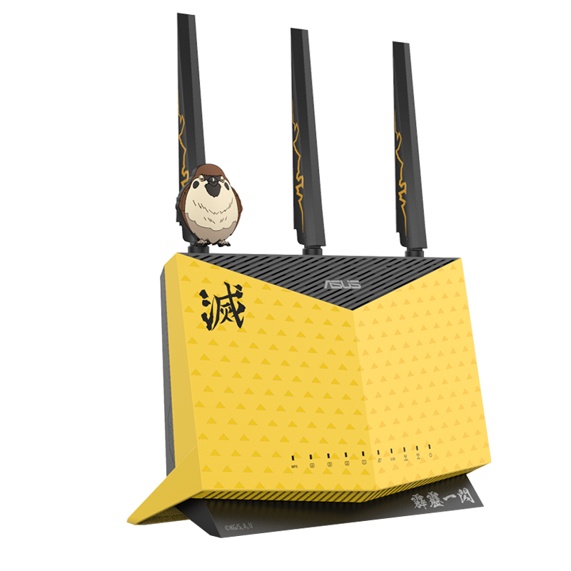 华硕（ASUS） RT-AX86U 无线wifi路由器 家用穿墙路由器全千兆  游戏路由器wifi6 RT-AX86U鬼灭定制