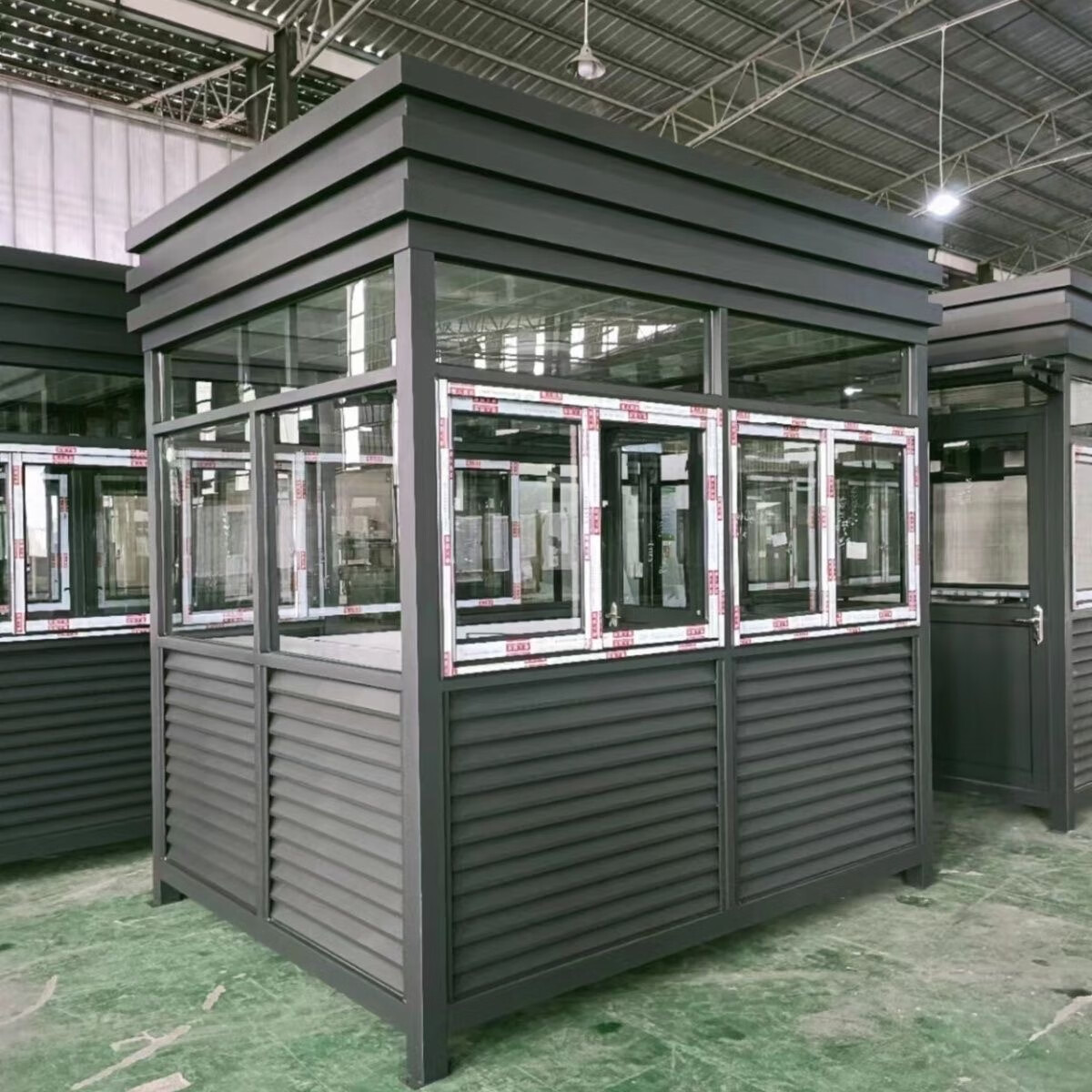 聚益岗亭保安亭钢结构户外门岗值班房厂家收费站岗亭可移动门卫室成品