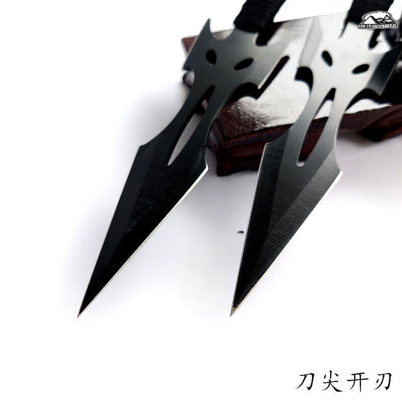 脘铼飞刀暗器柳叶户外小飞镖暗器直旋飞钢针投掷武术柳叶飞针飞 黑狐3