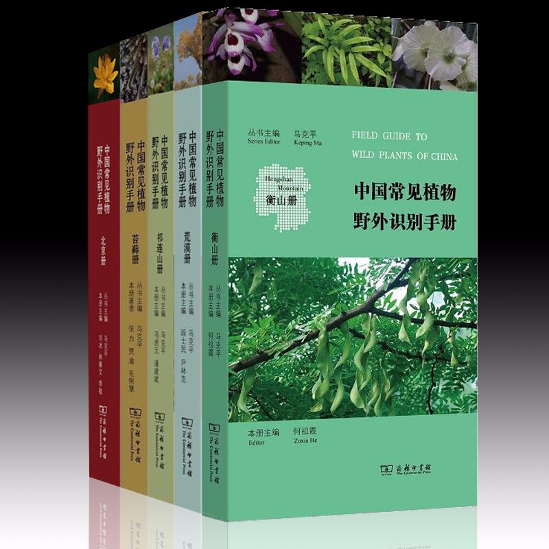 中国常见植物野外识别手册（6种套装）（衡山册+北京册+荒漠册+祁连山册+苔藓册+大兴安岭册）