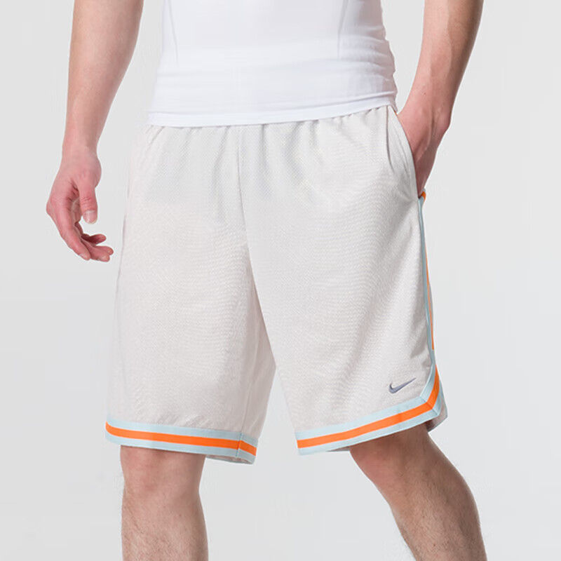 耐克（NIKE）男子 篮球系列 DNA SHORTS 透气舒适短裤 FN2605-030/米白 L