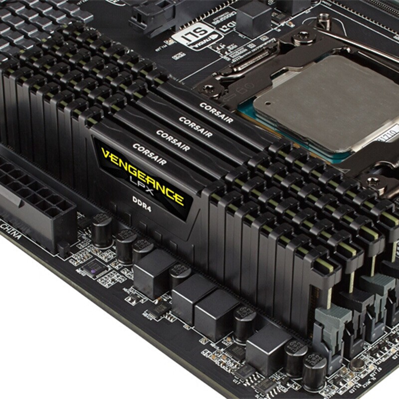 美商海盗船 复仇者LPX 2666/3000/3200/3600 8GB/16GB台式组装电脑内存条 DDR4 3200 16G