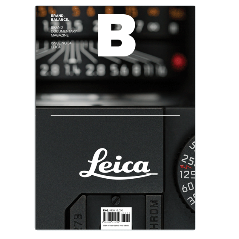 品图正版预售 韩国 Magazine B BRAND BALANCE 品牌杂志 ISSUE No.34期 LEICA -莱卡相机品牌特辑 原版进口 徕卡相机诞生历史设计书籍畅销书