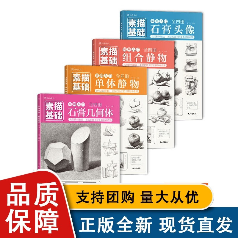 素描基础:实用入门:全四册 零基础从结构