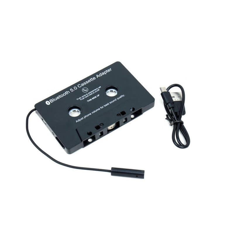 正屋汽车载蓝牙磁带转换器老式卡带播放器 车载MP3蓝牙免提电话录音带 BT003磁带蓝牙不带线横放 官方标配