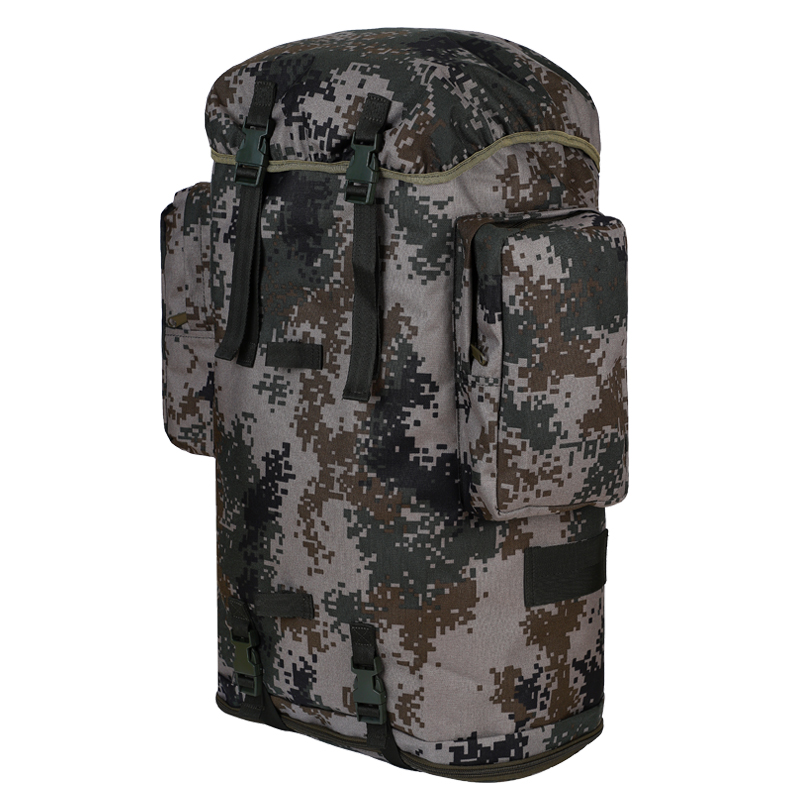 戌卫背囊迷彩大容量户外训练战术双肩背包金属支架01b寒区登山包 林地