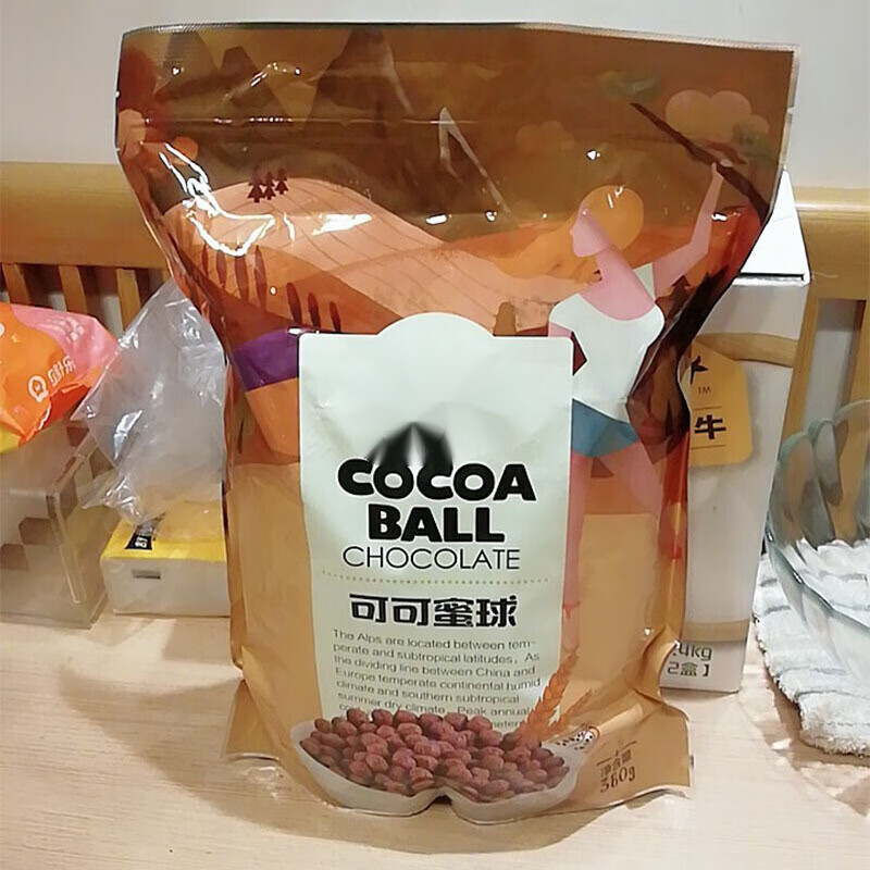 蕴召可可蜜球瑞谷粒可可球泡着喝的早餐午饭代餐 巧克力味