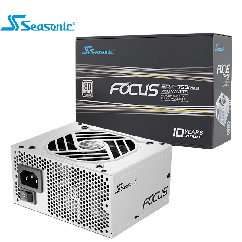 海韵 (SEASONIC)FOCUS SPX750 White 白色限定750W SFX小电源 80PLUS全模 10年质保 全日系电容 风扇启停