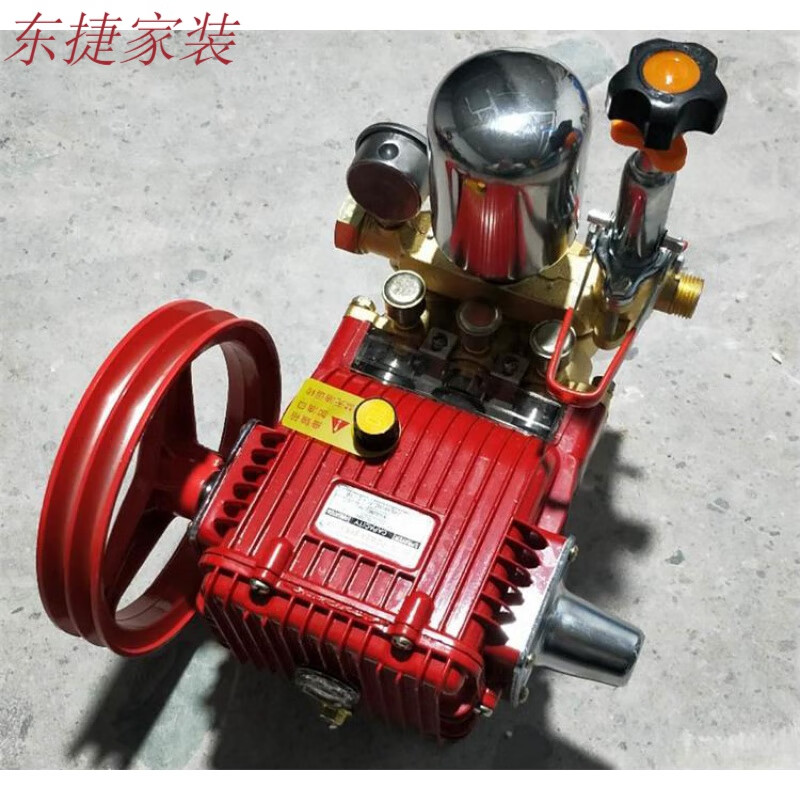 仁聚益铜头22/26型三缸柱塞泵 高压清洗水泵洗车园林农用喷雾器打机