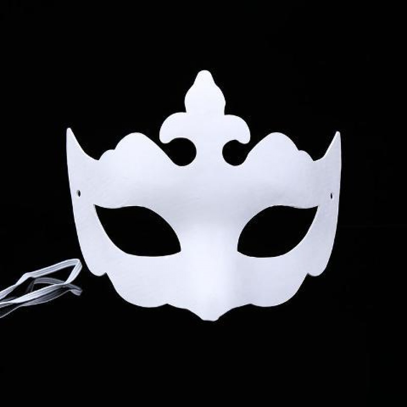 【现货直发】圣节涂色面具空白京剧脸谱成人儿童手绘幼儿园画画纸浆