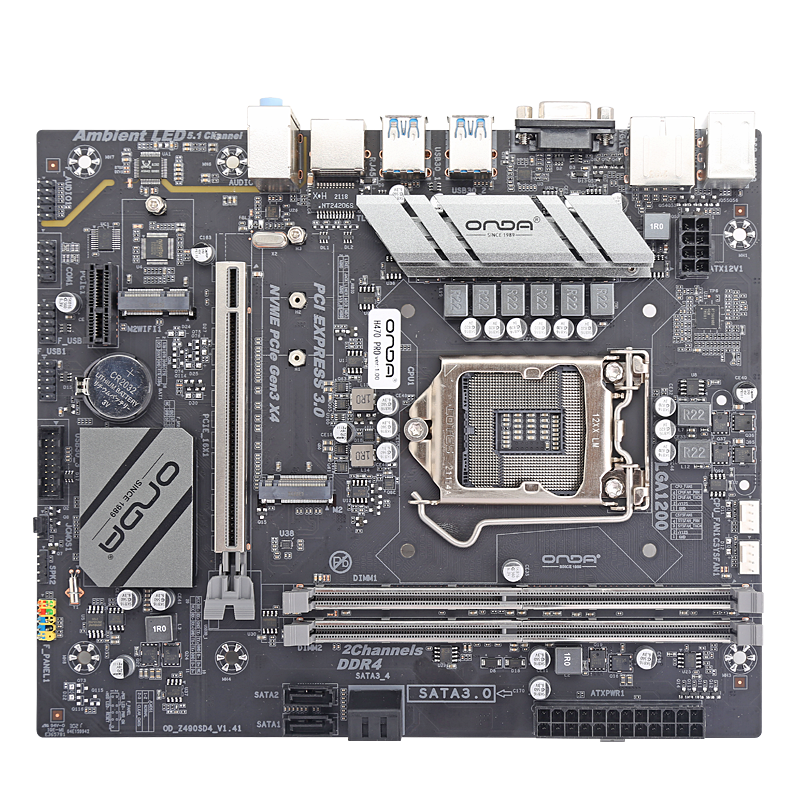 ONDA 昂达 H470PRO （ Intel H470/LGA 1200） 支持Intel 11/10代处理器 游戏办公娱乐优选 主板