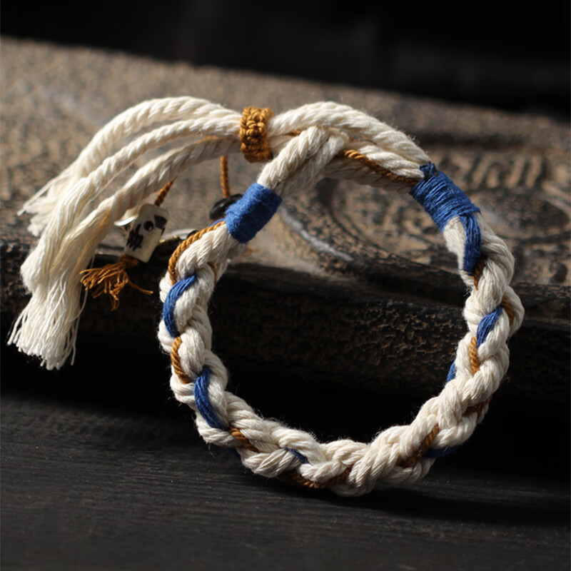 杉贝藏式手绳脏脏绳民族风国风轮回编织幸运男生潮女男士情侣手链