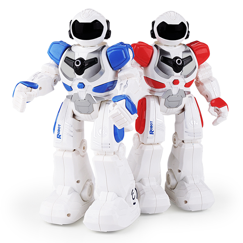 益米 儿童玩具男孩玩具 遥控机器人对打机械战警可对战 电动感应唱歌跳舞生日礼物节日礼品2-4-6岁
