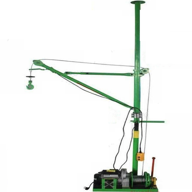 室内吊运机220v装修楼房小型吊车上料机起重吊机提升机卷扬机单柱加厚