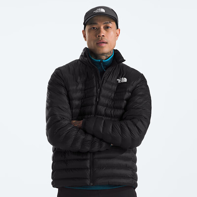 北面（The North Face）男士冬装新款棉服 Terra Peak 立领防风保暖轻量户外休闲夹克外套 黑色/TNF Black S
