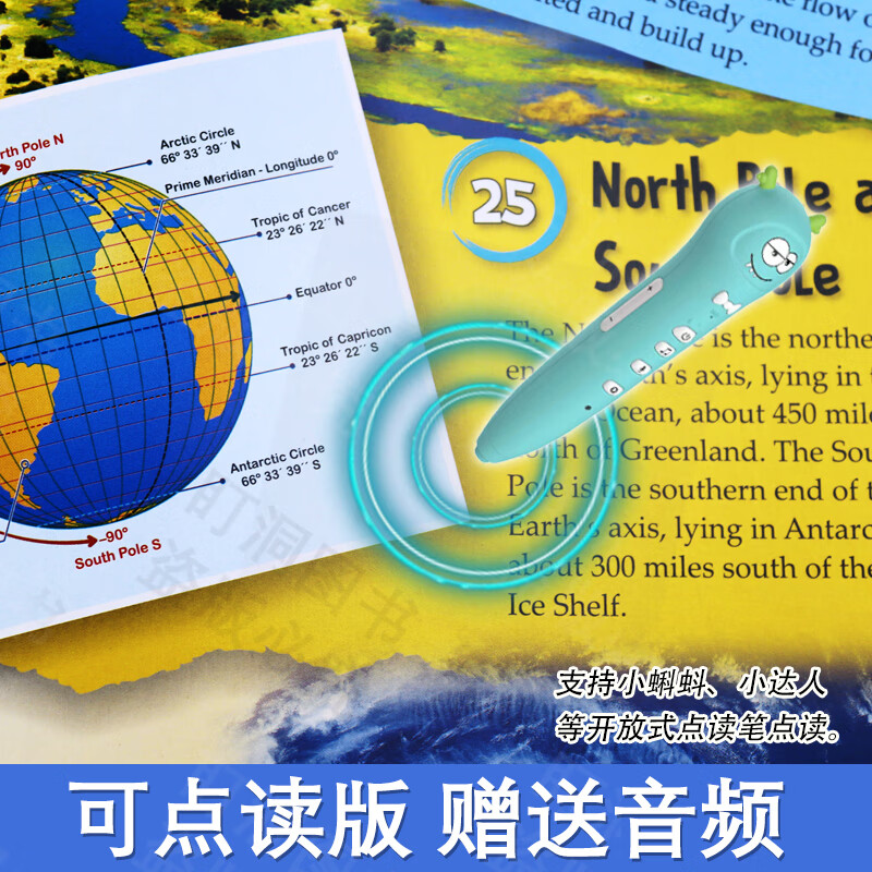 【可点读进口原版正品】儿童科普读物 幼儿英语启蒙绘本 100FACTS 100事实系列  儿童认知百科 英语故事绘本  英文原版 科普百科读物地球简史 动物大百科书籍 100FACTS全套10册