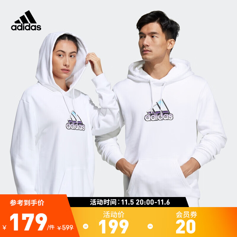 adidas阿迪达斯官方变形金刚联名男女装情侣款运动连帽长袖卫衣HN4182 白色 A/L(180/100A)