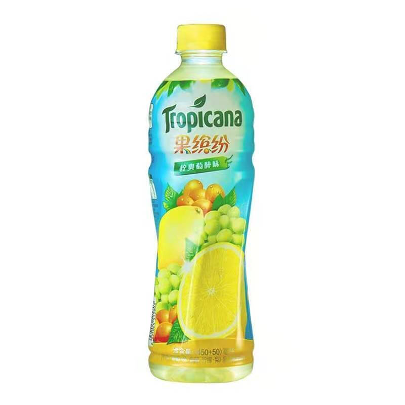 纯果乐果缤纷 果汁非碳素饮料热带水果蓝莓凤梨樱桃500ml 果缤纷热带