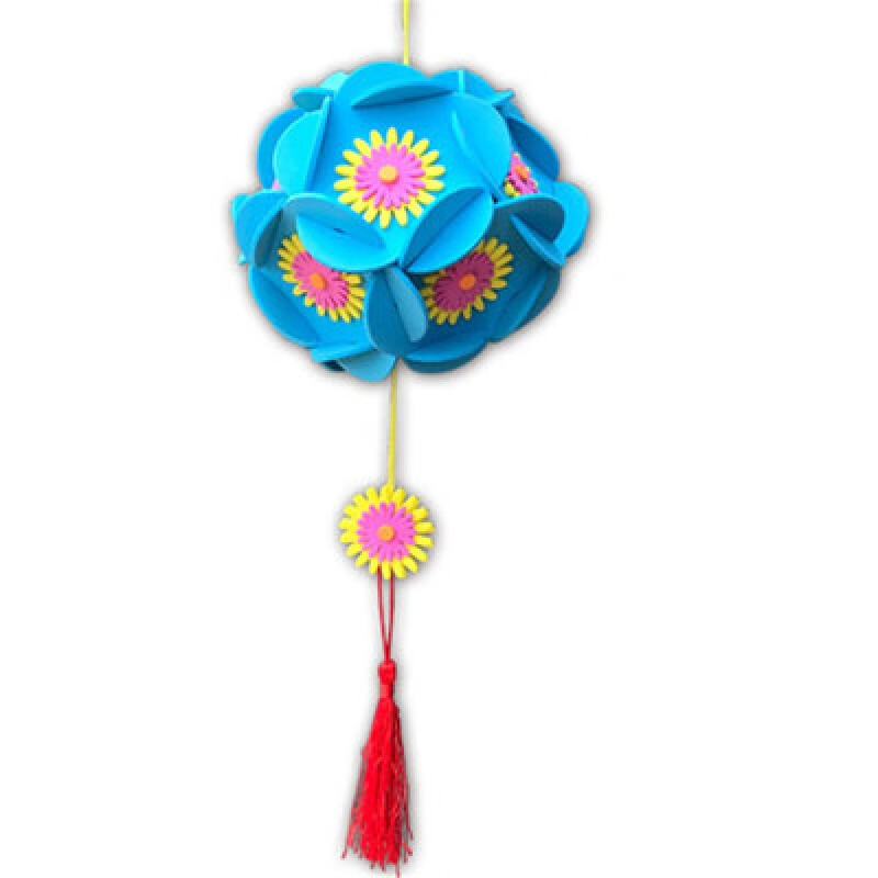 矢向三月三手工绣球材料包作品儿童制作七彩diy材料包幼儿园装饰花球