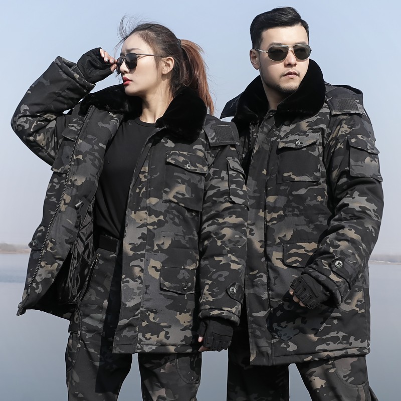 棉大衣冬季执勤服防寒服保安大衣可拆卸棉衣防水棉服 暗夜【棉衣】