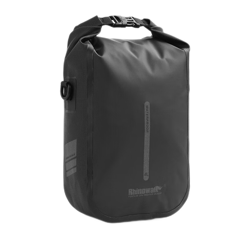 Rhinowalk犀牛 自行車(chē)全防水前叉包騎行包 自帶通用組件便捷拆卸6升 RK406BE藍(lán)色（1個(gè)）6升 6L