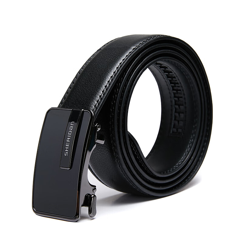 喜来登牛皮自动扣腰带 商务休闲款 通勤百搭 送男友送父 礼盒装 NL521551S