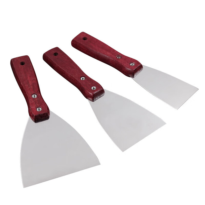 铲刀不锈钢油灰刀木柄清洁刀灰刀子刮刀刮腻子工具加厚型批灰铲刀 4