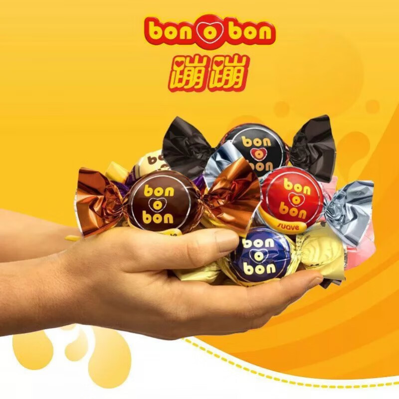 bonbon 墨西哥进口 bonobon蹦蹦夹心巧克力30粒婚庆礼夹心巧克力 混合