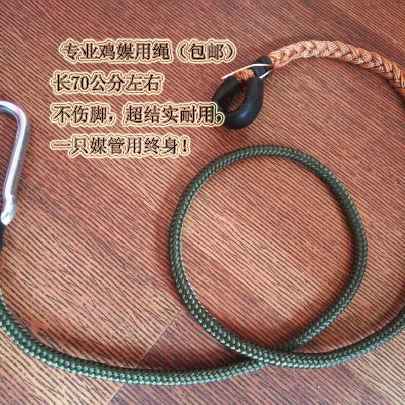 野鸡脚绳地桩拌脚绳排绳子栓鸡用训媒用非抓用 单独绳