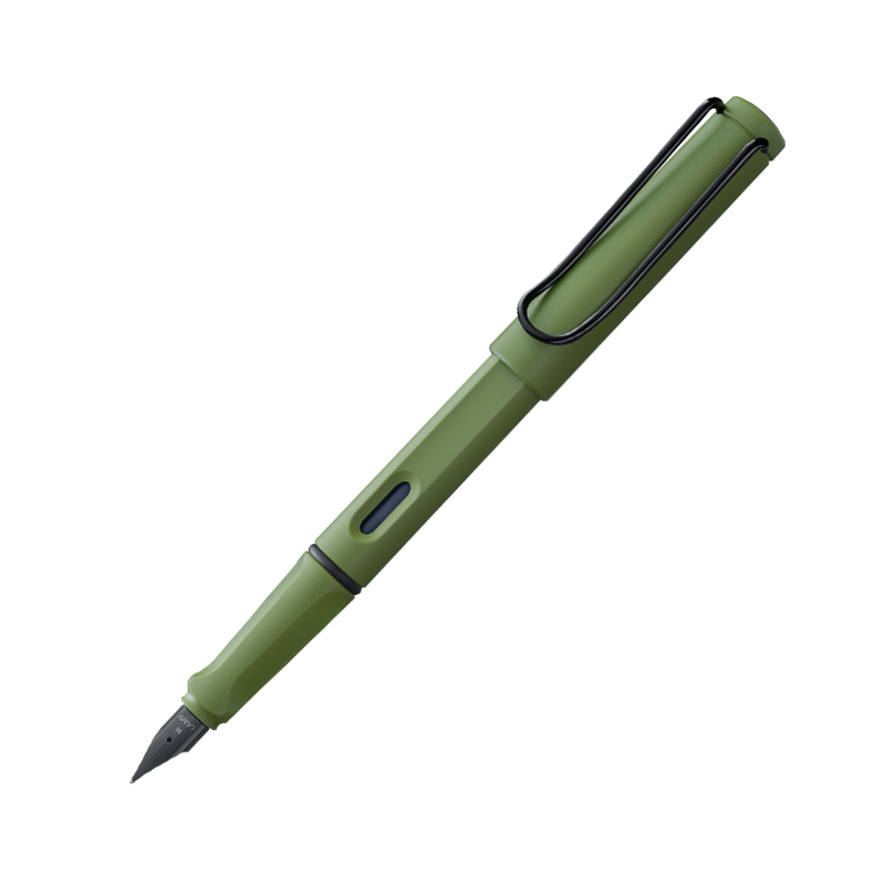 德国进口 凌美(LAMY)钢笔Safari狩猎系列款 磨砂绿 EF笔尖 单只装