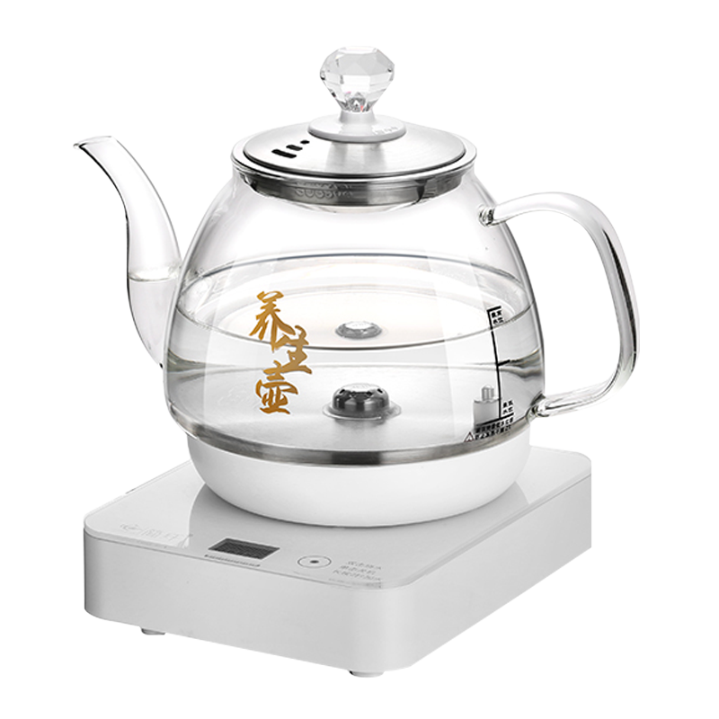 茶匠 底部全自动上水电热水壶保温烧水壶茶台一体泡茶专用玻璃茶壶 XT-G1全自动（白色）